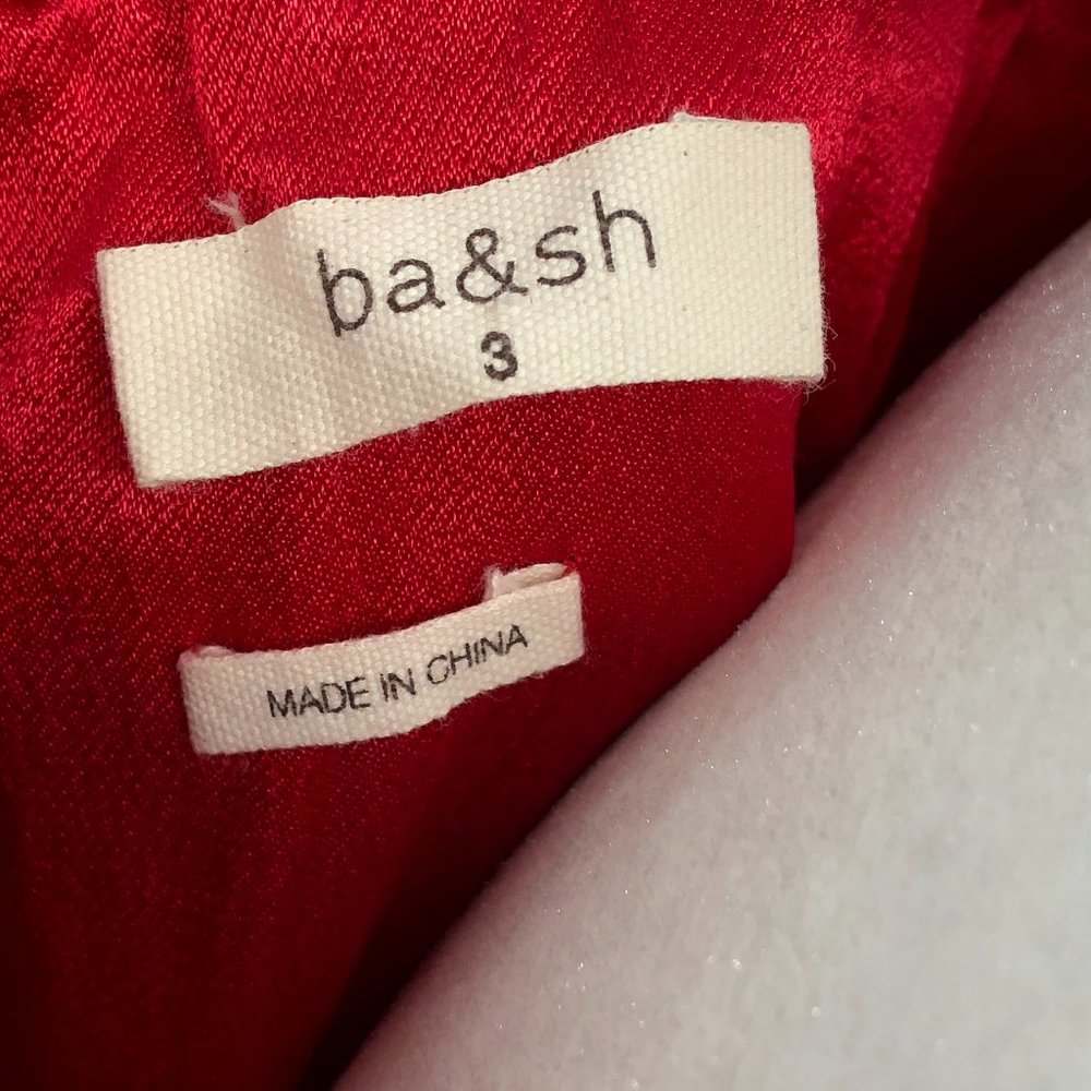ba&sh Azar Off-the-Shoulder Ruffled red blouse size 3 - Picture 4 of 16